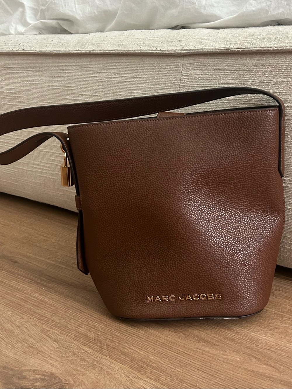 Marc Jacobs Brown Leather Bucket Bag